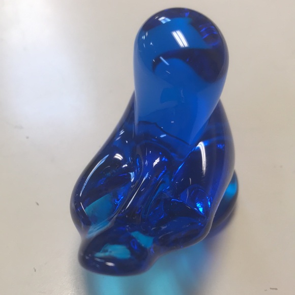 Vintage Terra Studios Blue Bird of Happiness 3-1/2" Art Glass Figurine - Picture 4 of 7
